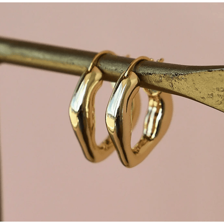 Katie Waltman Organic Gold Hoops Accessories Parts and Labour Hood River Oregon Clothing Store