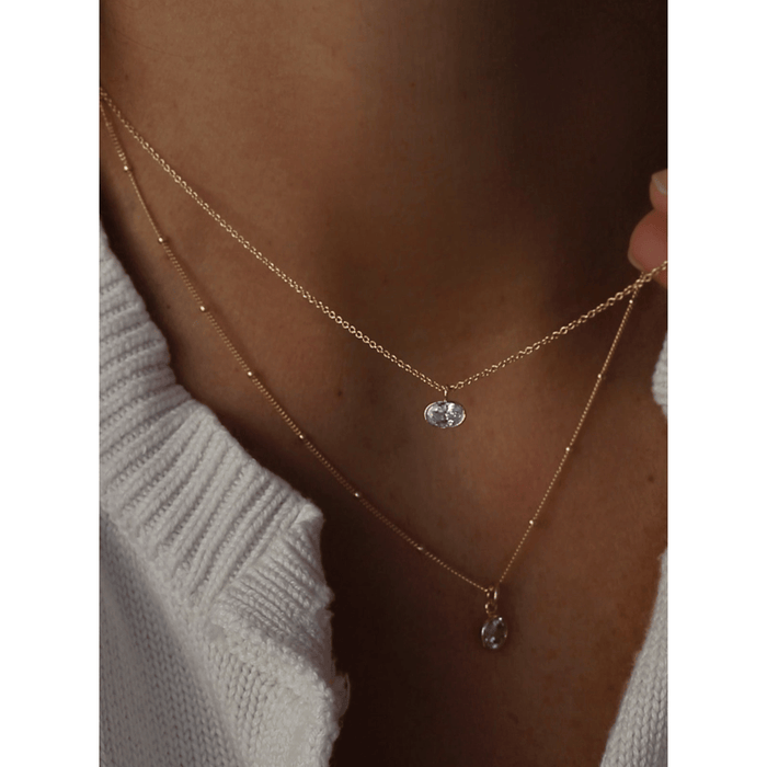 Katie Waltman Shay Micro Bezel Necklace Accessories Parts and Labour Hood River Oregon Clothing Store