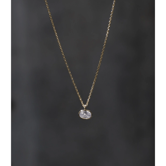 Katie Waltman Shay Micro Bezel Necklace Accessories Parts and Labour Hood River Oregon Clothing Store