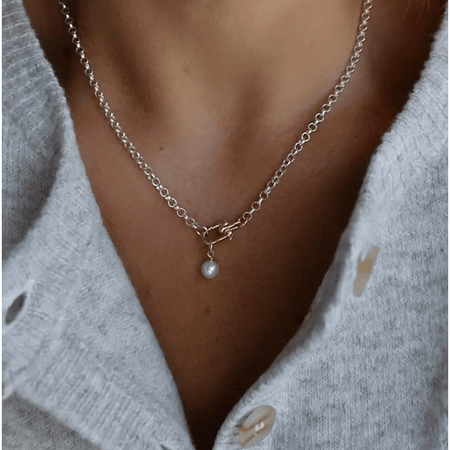 Katie Waltman Sora Link Chain and Pearl Accessories Parts and Labour Hood River Oregon Clothing Store