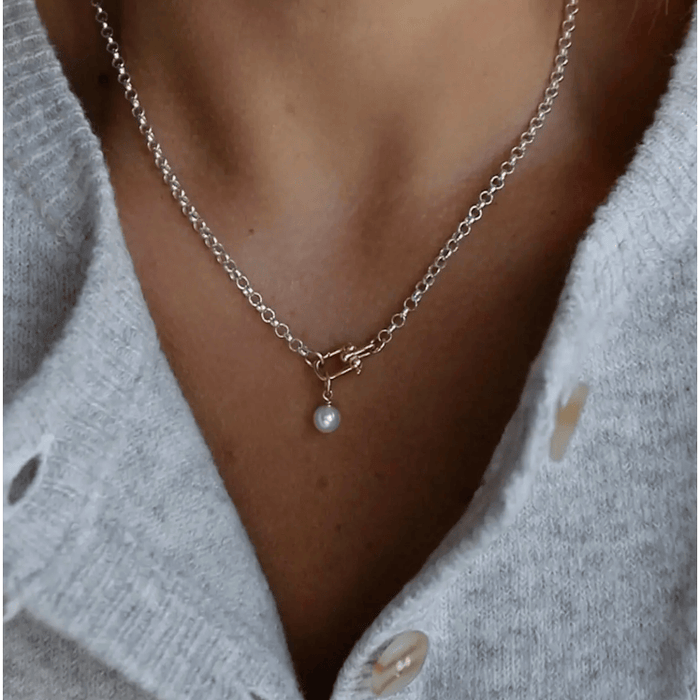 Katie Waltman Sora Link Chain and Pearl Accessories Parts and Labour Hood River Oregon Clothing Store
