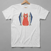 Killer Retro Retro Cat and Sardines Tee Solid White / S Shirts & Tops Parts and Labour Hood River Oregon Clothing Store