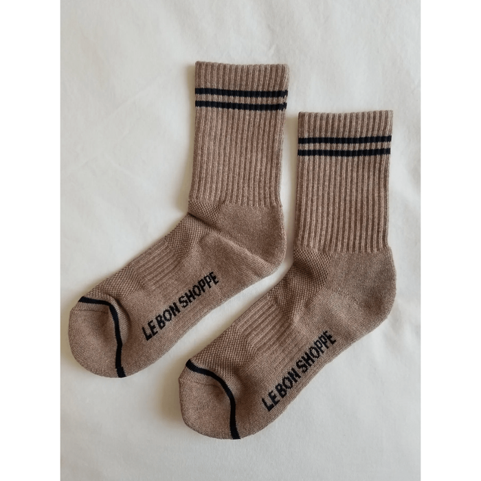Le Bon Shoppe Boyfriend Socks - Assorted colors Cocoa / ONESIZE Accessories Parts and Labour Hood River Oregon Clothing Store