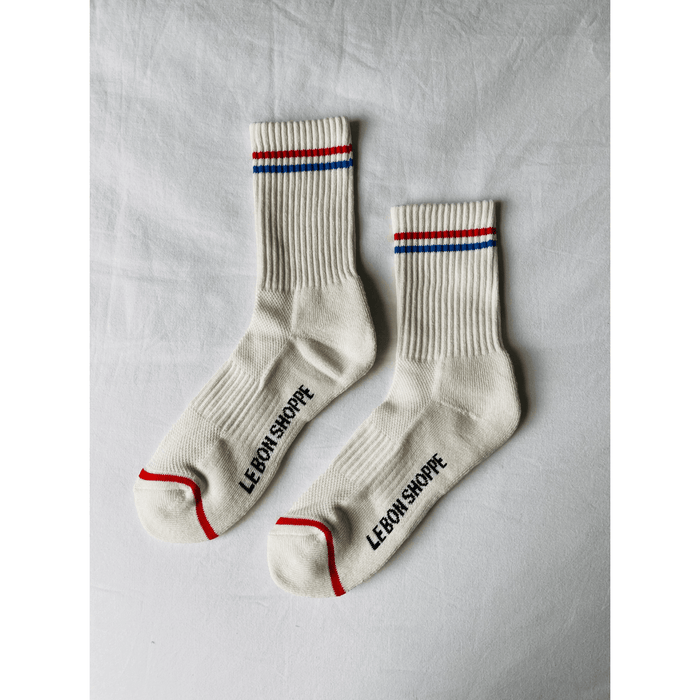 Le Bon Shoppe Boyfriend Socks - Assorted colors Milk / ONESIZE Accessories Parts and Labour Hood River Oregon Clothing Store