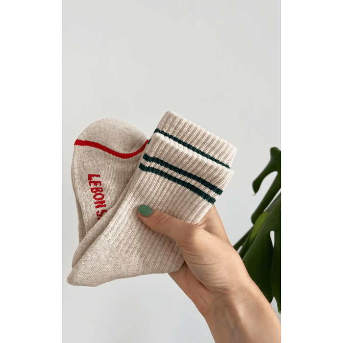 Le Bon Shoppe Boyfriend Socks - Assorted colors Oatmeal / ONESIZE Accessories Parts and Labour Hood River Oregon Clothing Store