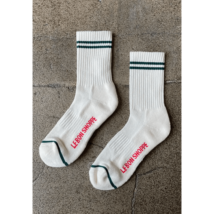 Le Bon Shoppe Boyfriend Socks - Assorted colors Parchment / ONESIZE Accessories Parts and Labour Hood River Oregon Clothing Store