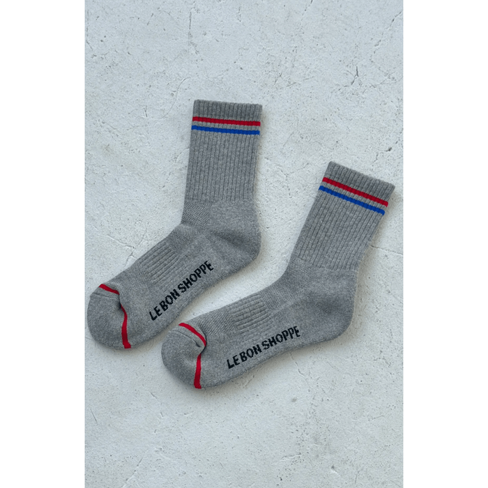 Le Bon Shoppe Boyfriend Socks - Assorted colors True Grey / ONESIZE Accessories Parts and Labour Hood River Oregon Clothing Store