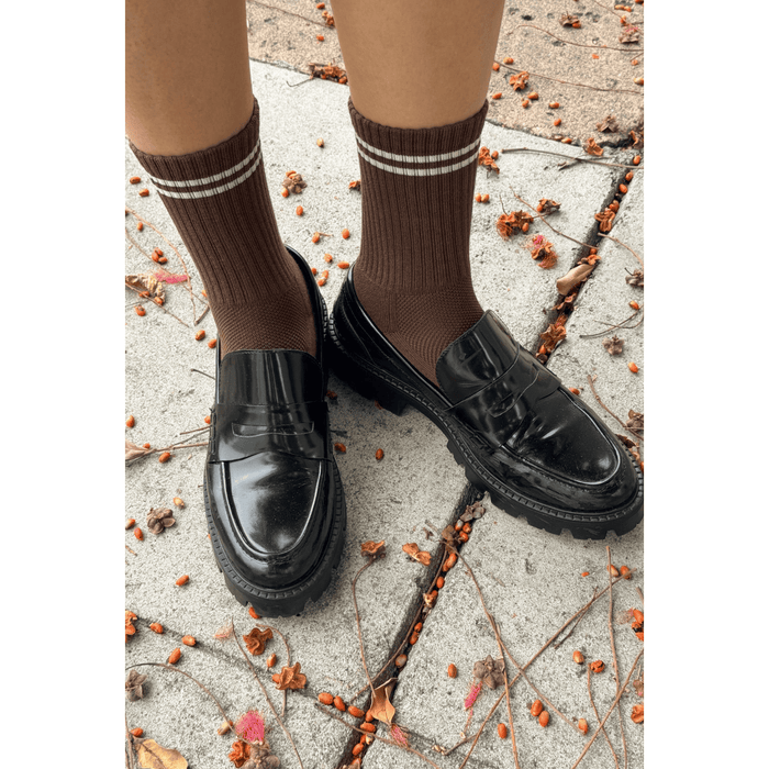 Le Bon Shoppe Boyfriend Socks - Assorted colors Wood / ONESIZE Accessories Parts and Labour Hood River Oregon Clothing Store