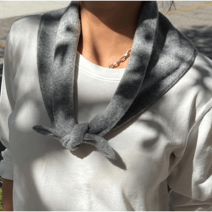 Le Bon Shoppe Cashmere Bandana Heather Grey Accessories Parts and Labour Hood River Oregon Clothing Store