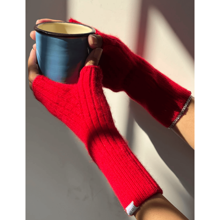 Le Bon Shoppe Cashmere Wrist Warmer Red Accessories Parts and Labour Hood River Oregon Clothing Store