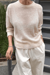 Le Bon Shoppe Cecile Crewneck Mohair Sweater Oatmeal / XS/S Sweaters Parts and Labour Hood River Oregon Clothing Store
