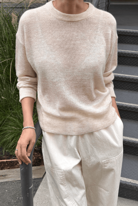 Le Bon Shoppe Cecile Crewneck Mohair Sweater Oatmeal / XS/S Sweaters Parts and Labour Hood River Oregon Clothing Store