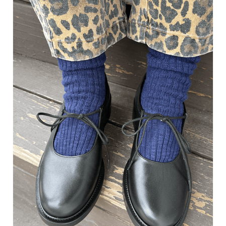 Le Bon Shoppe Cottage Socks Navy Accessories Parts and Labour Hood River Oregon Clothing Store