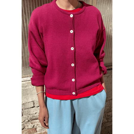 Le Bon Shoppe Cotton Leila Cardigan Prune / XS/S Sweaters Parts and Labour Hood River Oregon Clothing Store