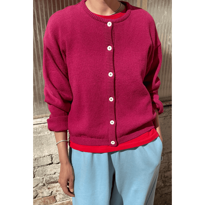 Le Bon Shoppe Cotton Leila Cardigan Prune / XS/S Sweaters Parts and Labour Hood River Oregon Clothing Store