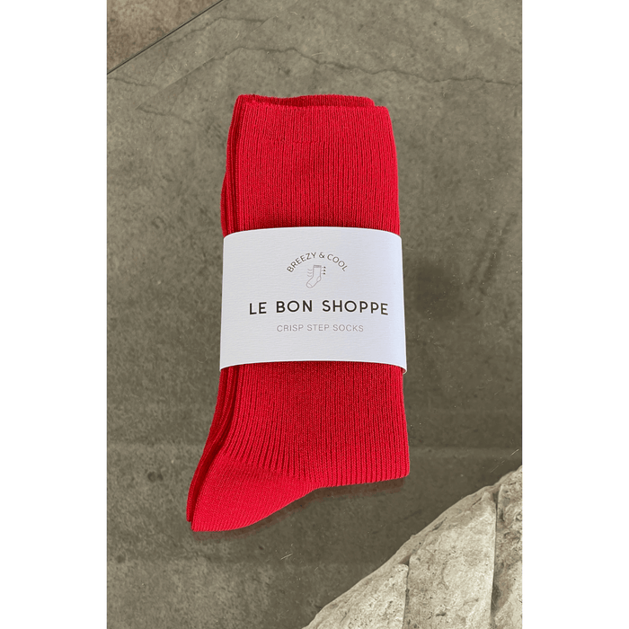 Le Bon Shoppe Crisp Step Socks Red Accessories Parts and Labour Hood River Oregon Clothing Store