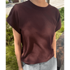 Le Bon Shoppe Ease Tee Dark Cacao / S Shirts & Tops Parts and Labour Hood River Oregon Clothing Store
