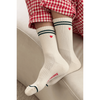 Le Bon Shoppe Embroidered Boyfriend Socks Parchment / ONESIZE Accessories Parts and Labour Hood River Oregon Clothing Store