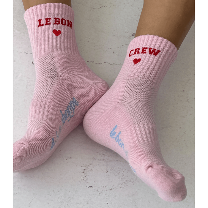 Le Bon Shoppe Embroidered Crew Socks Accessories Parts and Labour Hood River Oregon Clothing Store