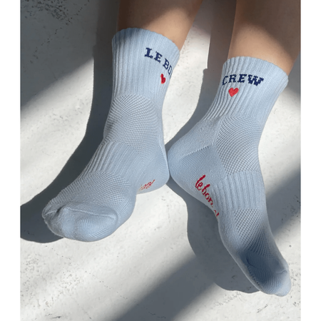 Le Bon Shoppe Embroidered Crew Socks Accessories Parts and Labour Hood River Oregon Clothing Store
