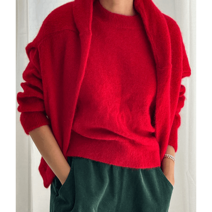 Le Bon Shoppe Finn Mohair Sweater Red / XS/S Shirts & Tops Parts and Labour Hood River Oregon Clothing Store