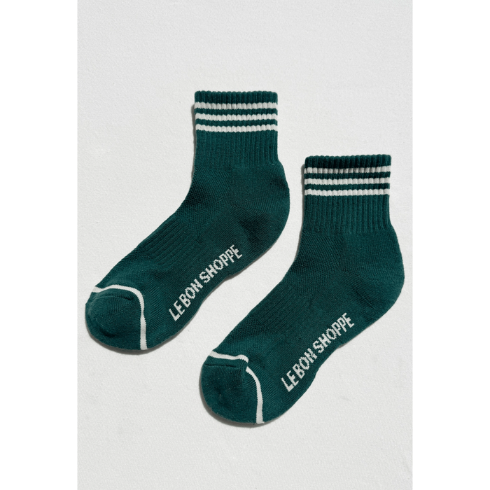 Le Bon Shoppe Girlfriend Socks - Assorted Colors Hunter Green / One Size Accessories Parts and Labour Hood River Oregon Clothing Store