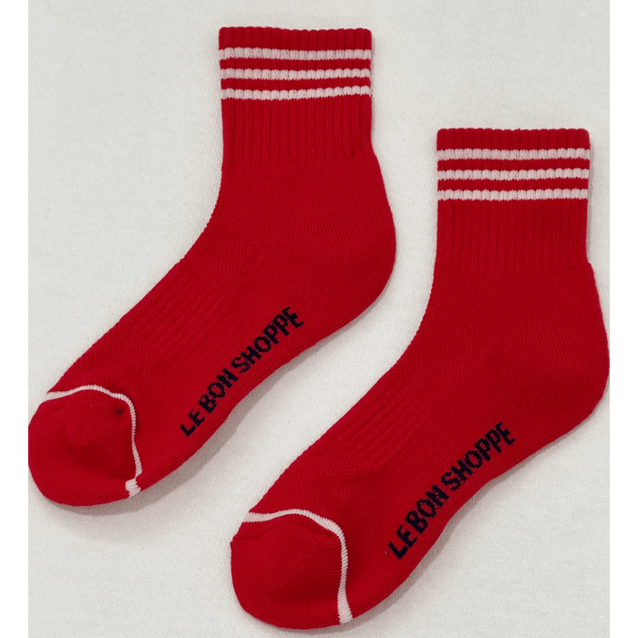 Le Bon Shoppe Girlfriend Socks - Assorted Colors Scarlet / One Size Accessories Parts and Labour Hood River Oregon Clothing Store