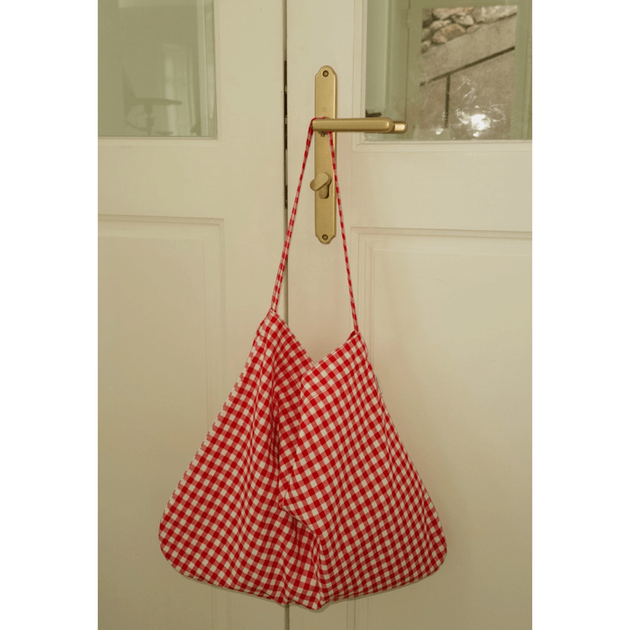 Le Bon Shoppe Happy Carry Bag Red Gingham Handbags Parts and Labour Hood River Oregon Clothing Store