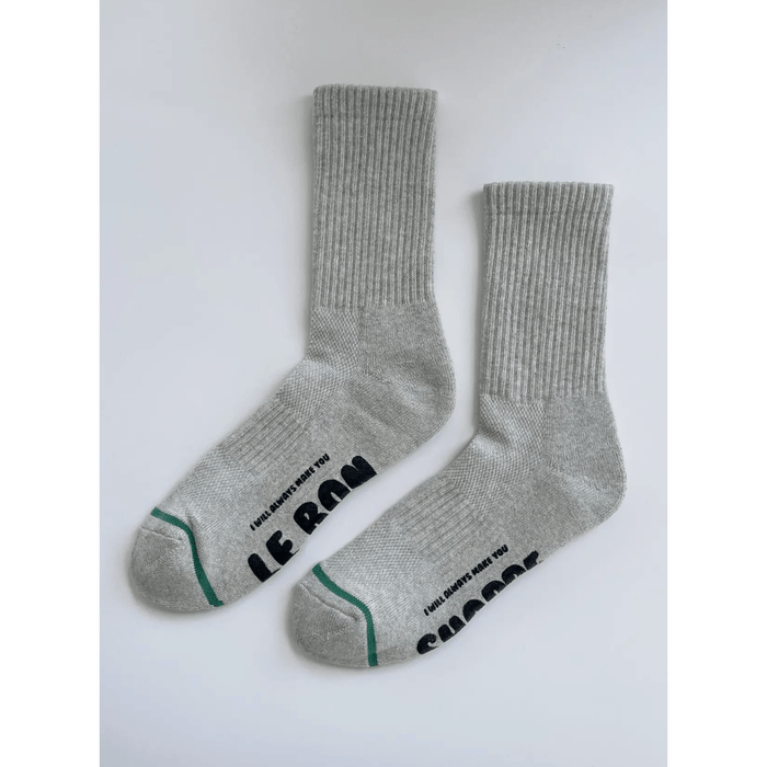 Le Bon Shoppe Hugger Socks HT Grey / Black Accessories Parts and Labour Hood River Oregon Clothing Store