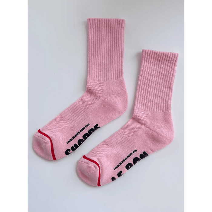 Le Bon Shoppe Hugger Socks Pink / Black Accessories Parts and Labour Hood River Oregon Clothing Store