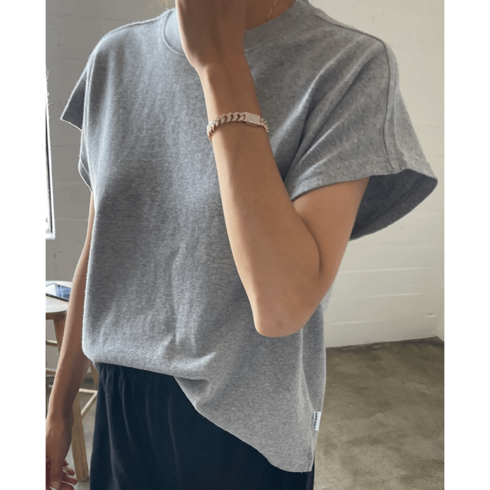 Le Bon Shoppe Jeanne Tee- 3 Colorways Ht. Grey / XS/S Shirts & Tops Parts and Labour Hood River Oregon Clothing Store