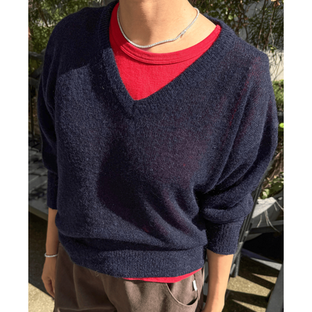 Le Bon Shoppe Matthew V-Neck Mohair Sweater Shirts & Tops Parts and Labour Hood River Oregon Clothing Store