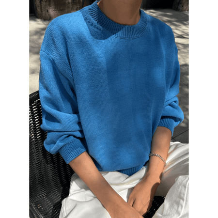 Le Bon Shoppe Milo Cotton Sweater Blue / XS/S Shirts & Tops Parts and Labour Hood River Oregon Clothing Store