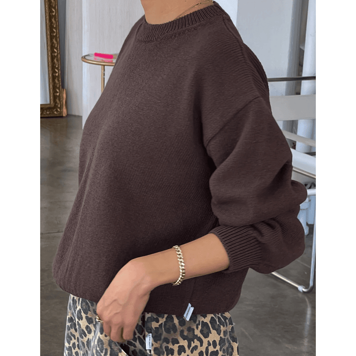 Le Bon Shoppe Milo Cotton Sweater Brown / XS/S Shirts & Tops Parts and Labour Hood River Oregon Clothing Store