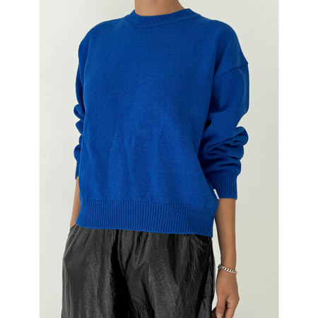 Le Bon Shoppe Milo Cotton Sweater Cobalt / XS/S Shirts & Tops Parts and Labour Hood River Oregon Clothing Store