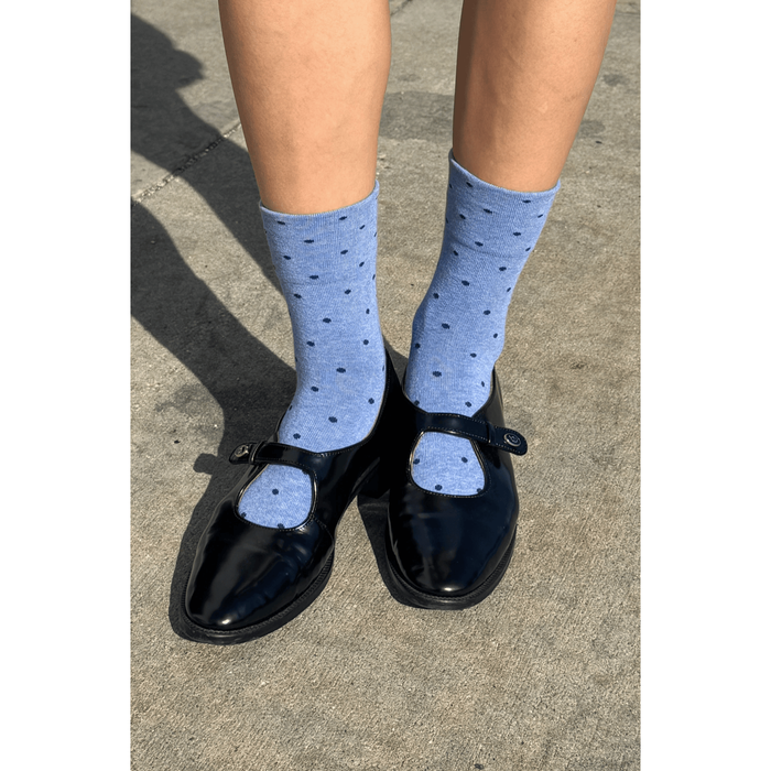 Le Bon Shoppe Patterned Sneaker Socks Polka Dot-Blue/Navy / ONESIZE Accessories Parts and Labour Hood River Oregon Clothing Store