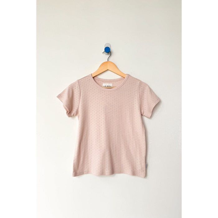 Le Bon Shoppe Pointelle Baby Tee Shirts & Tops Parts and Labour Hood River Oregon Clothing Store