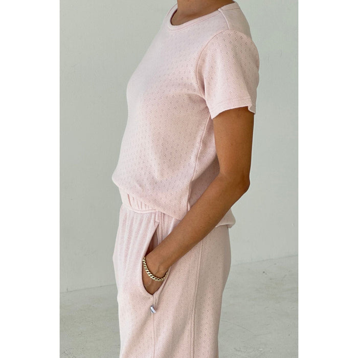 Le Bon Shoppe Pointelle Baby Tee Shirts & Tops Parts and Labour Hood River Oregon Clothing Store