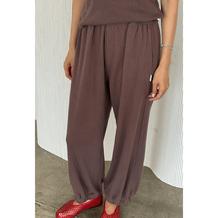 Le Bon Shoppe Pointelle Balloon Pants Chocolate / S Bottoms Parts and Labour Hood River Oregon Clothing Store