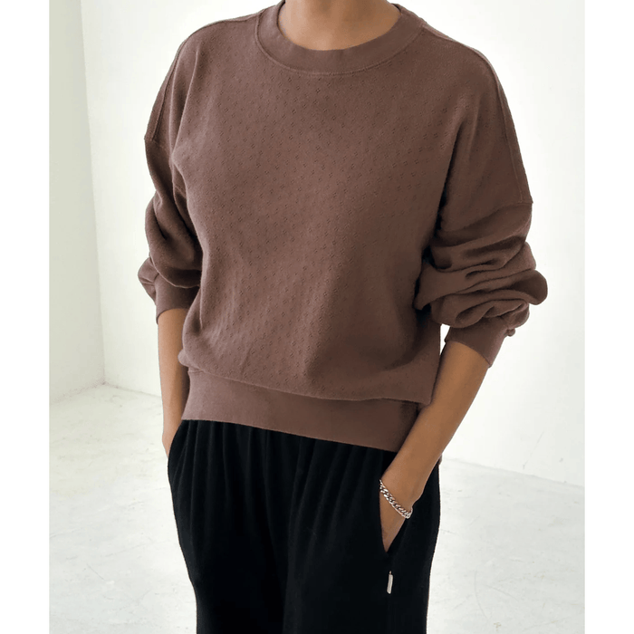 Le Bon Shoppe Pointelle Core Sweatshirt Shirts & Tops Parts and Labour Hood River Oregon Clothing Store