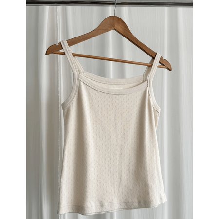 Le Bon Shoppe Pointelle Eve Cami Naturel / S Shirts & Tops Parts and Labour Hood River Oregon Clothing Store