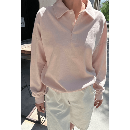Le Bon Shoppe Polo Sweatshirt Baby Pink / XS/S Sweaters Parts and Labour Hood River Oregon Clothing Store