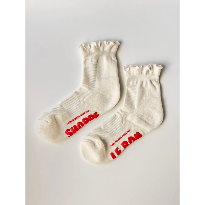 Le Bon Shoppe Ruffled Hugger Crew Socks Accessories Parts and Labour Hood River Oregon Clothing Store