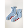 Le Bon Shoppe Ruffled Hugger Crew Socks Periwinkle/RED / ONESIZE Accessories Parts and Labour Hood River Oregon Clothing Store