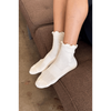 Le Bon Shoppe Ruffled Hugger Crew Socks Vanilla/RED / ONESIZE Accessories Parts and Labour Hood River Oregon Clothing Store
