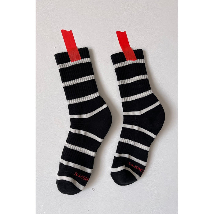 Le Bon Shoppe Striped Boyfriend Socks Black Stripe / ONESIZE Accessories Parts and Labour Hood River Oregon Clothing Store