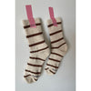 Le Bon Shoppe Striped Boyfriend Socks Flax Stripe / ONESIZE Accessories Parts and Labour Hood River Oregon Clothing Store