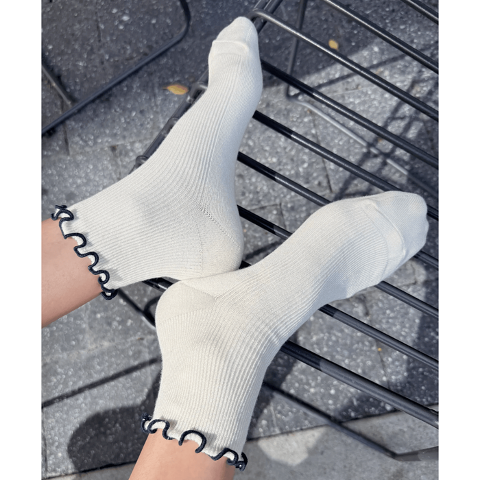 Le Bon Shoppe The Petite Ruffled Modal Socks Accessories Parts and Labour Hood River Oregon Clothing Store
