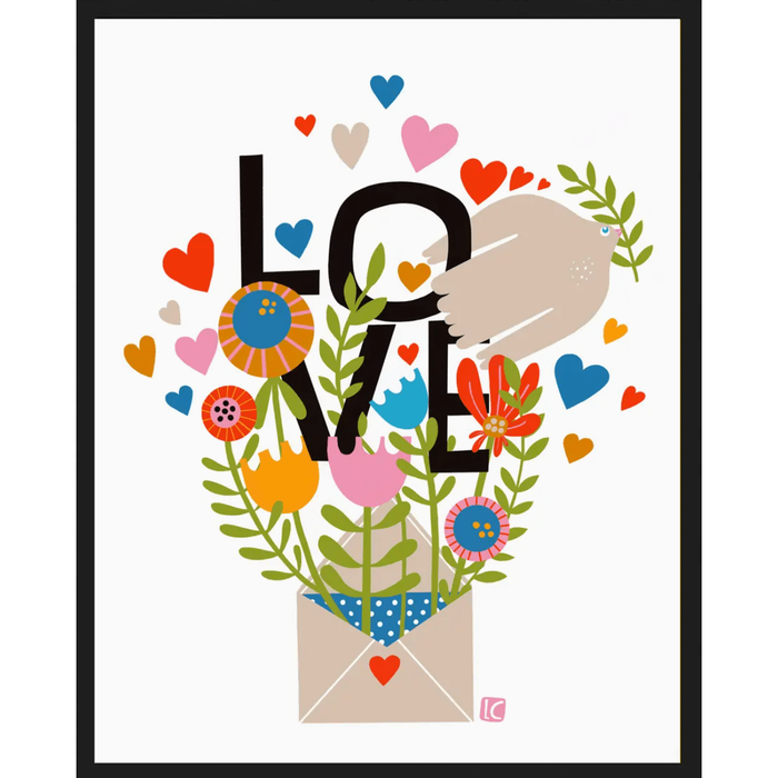 Lisa Congdon Love Letter- Lisa Congdon Art Print 11" x 14" Accessories Parts and Labour Hood River Oregon Clothing Store