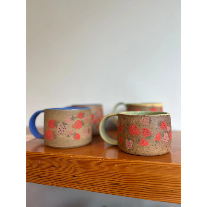 Little Bloom Ceramics Handmade Strawberry Mugs Accessories Parts and Labour Hood River Oregon Clothing Store